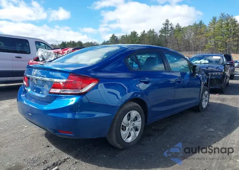 2013 Honda Civic Lx from USA, damaged, VIN 2HGFB2F54DH575014